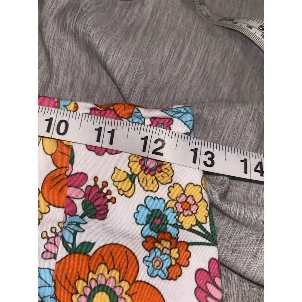 Love on a Hanger Multicolored Floral Print Preppy Hipster Mini Skirt Size Jr 3